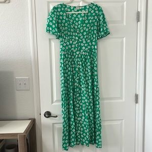 Billabong green maxi dress